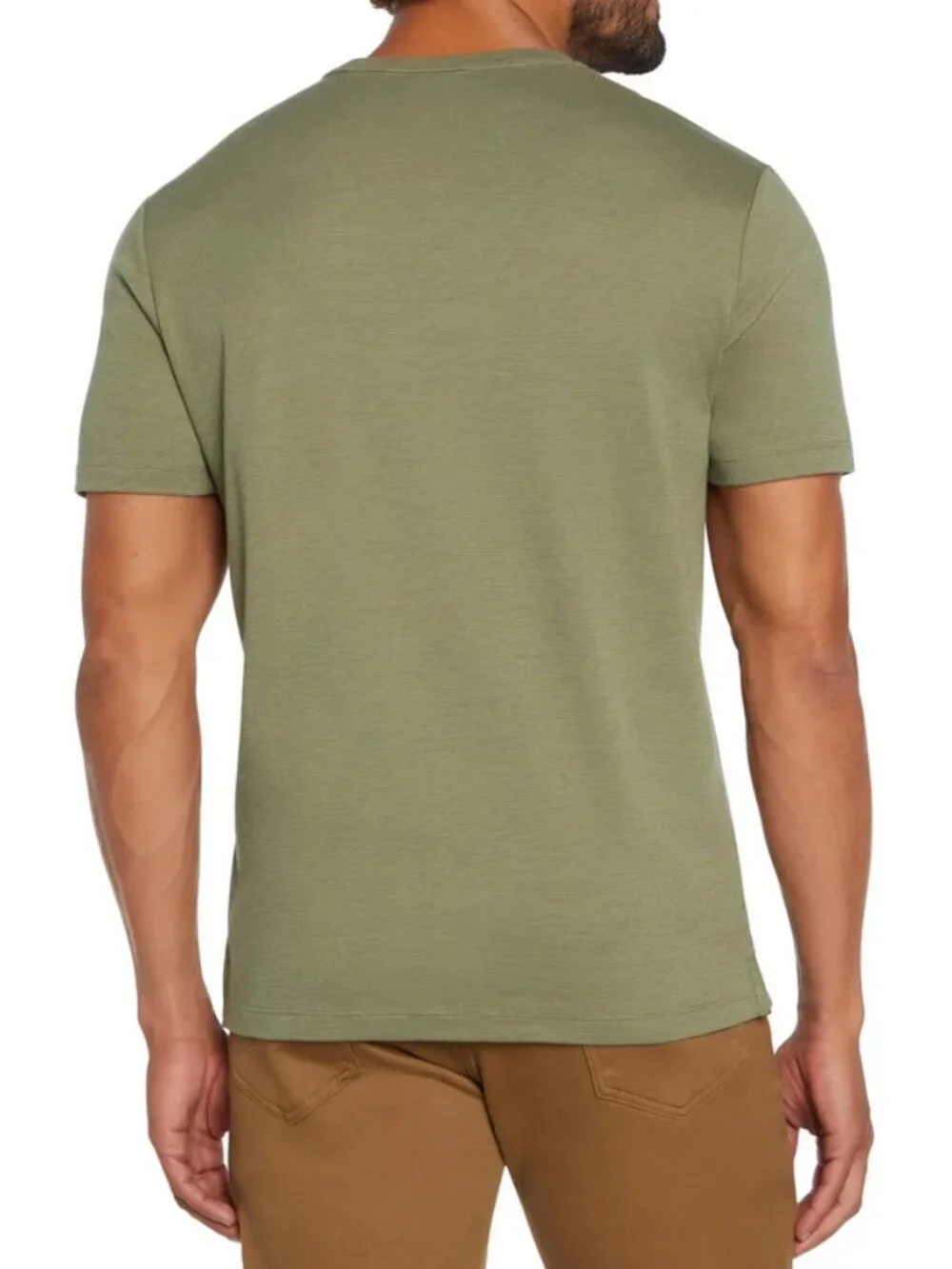Banana Republic Men’s Luxe Touch Performance Short Sleeve Tee, Color Green, XL